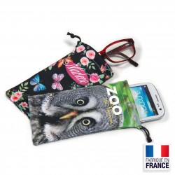 Etui lunettes en microfibre 80x165 mm