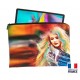 Trousse plate en velours - Format A4