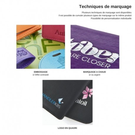 Conférencier zippé A4 en PU Houghton