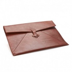 Porte document ou tablette façon enveloppe en cuir Nappa Sandringham