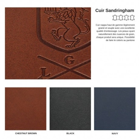 Porte-cartes fin en cuir Nappa Sandringham