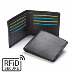 Portefeuille anti-RFiD en cuir Nappa Sandringham