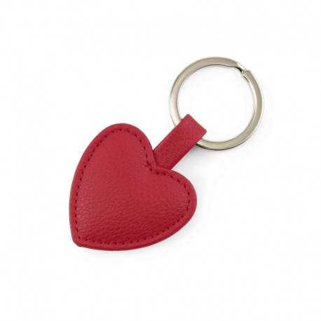 Porte-clé en forme de cœur en PU ou rPET