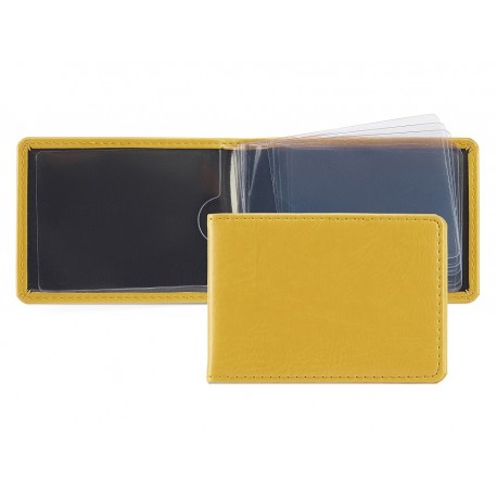 Porte-cartes à feuillets en PU ou rPET