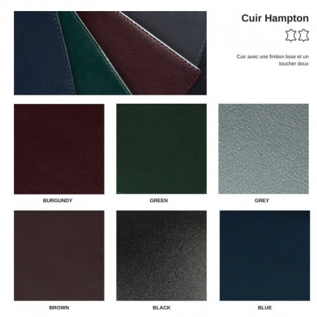 Conférencier A4 en PU, rPET ou cuir