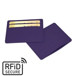 Porte-cartes slim anti-RFiD en PU ou rPET