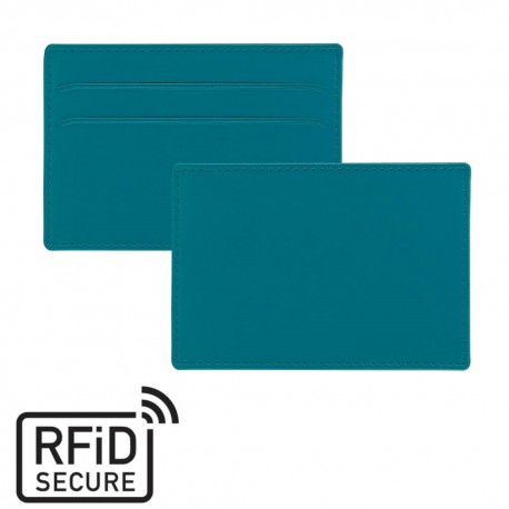 Porte-cartes slim anti-RFiD en PU ou rPET