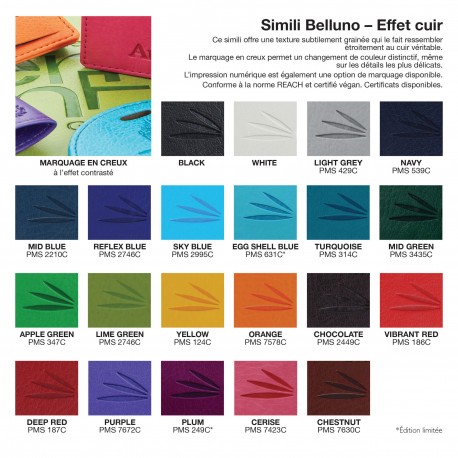 Conférencier A4 en PU, rPET ou cuir