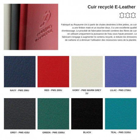 Conférencier A4 en PU, rPET ou cuir