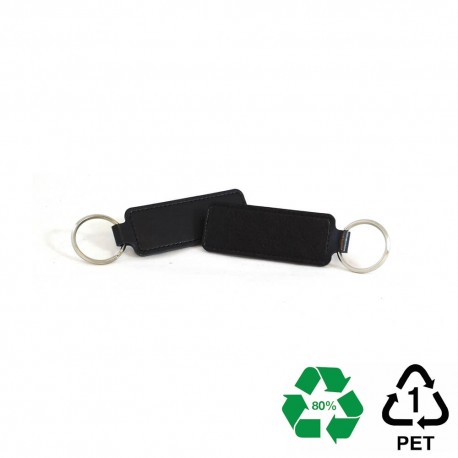 Porte-clé rectangulaire en PU ou rPET