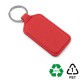 Porte-clé rectangulaire en PU ou rPET
