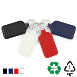 Porte-clé rectangulaire en rPET - STOCK
