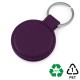 Porte-clé rond en PU ou rPET