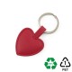 Porte-clé en forme de cœur en PU ou rPET