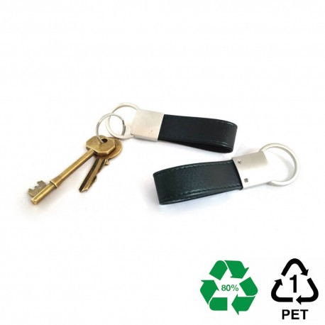 Porte-clé boucle en PU ou rPET