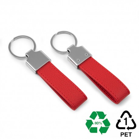 Porte-clé boucle en PU ou rPET