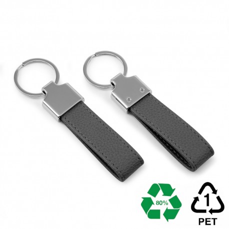 Porte-clé boucle en PU ou rPET