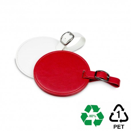 Etiquette sac de golf ronde en PU ou rPET