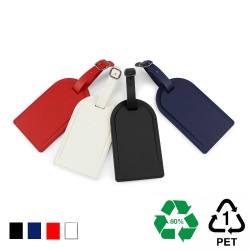Petite étiquette à bagage avec volet en rPET - STOCK