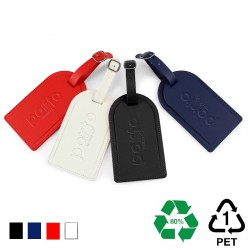 Grande étiquette à bagage avec volet en rPET - STOCK