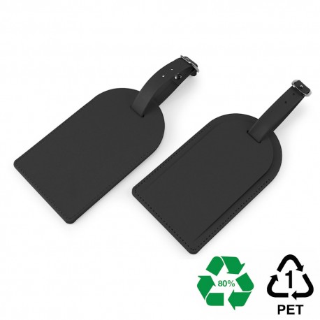 Grande étiquette à bagage avec volet en rPET - STOCK