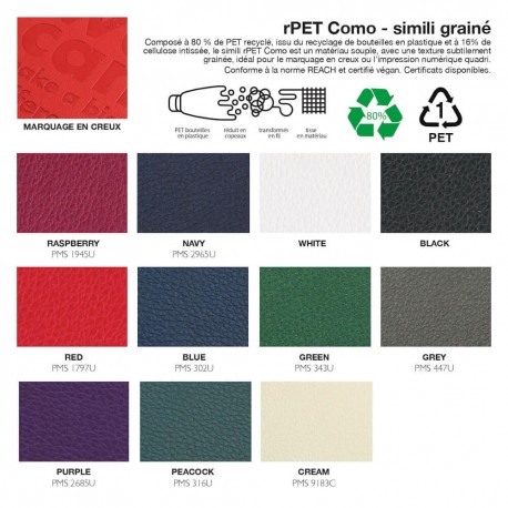 Porte-cartes horizontal en PU ou rPET