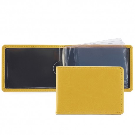 Porte-cartes à feuillets en PU ou rPET