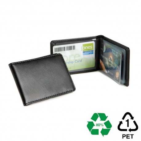 Porte-cartes à feuillets en PU ou rPET