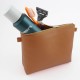 Trousse zippée 210 x 140 x 50 mm en PU ou rPET