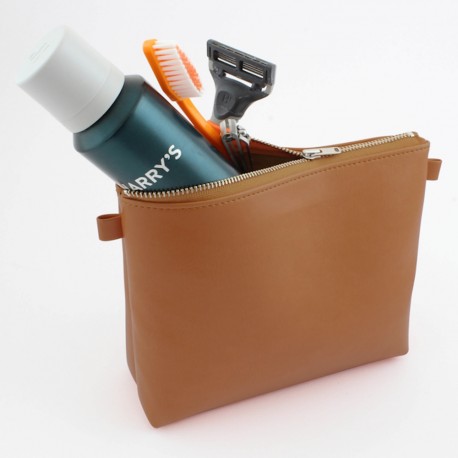 Trousse zippée 210 x 140 x 50 mm en PU ou rPET