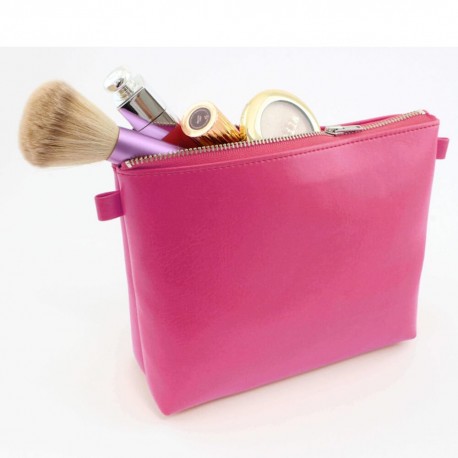 Trousse zippée 210 x 140 x 50 mm en PU ou rPET