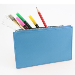 Pochette zippée 180 x 120 x 5 mm en PU ou rPET