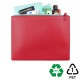 Pochette zippée 318 x 240 x 10 mm en PU ou rPET