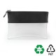Trousse zippée transparente 225 x 160 x 20 mm en PU ou rPET