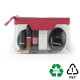 Trousse zippée transparente 185 x 120 x 60 mm en PU ou rPET