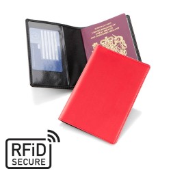 Protège passeport anti-RFID en PU ou rPET