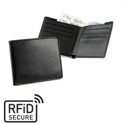 Portefeuille anti-RFID en PU ou rPET