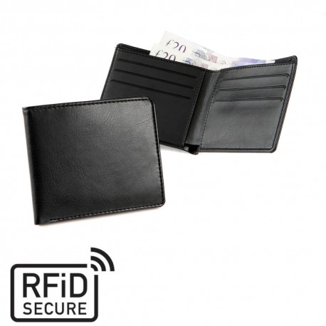Portefeuille anti-RFID en PU ou rPET