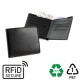 Portefeuille anti-RFID en PU ou rPET