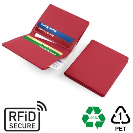 Porte-cartes anti-RFID en PU ou rPET