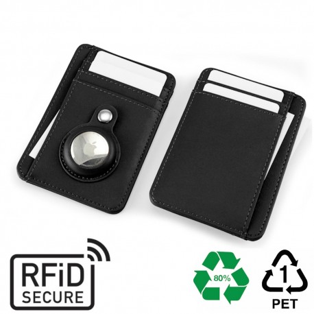 Porte-cartes AirTag anti-RFiD en PU ou rPET