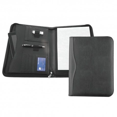 Conférencier zippé A4 en PU Houghton