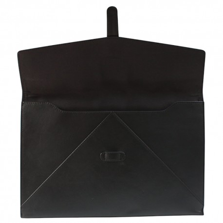 Porte document ou tablette façon enveloppe en cuir Nappa Sandringham