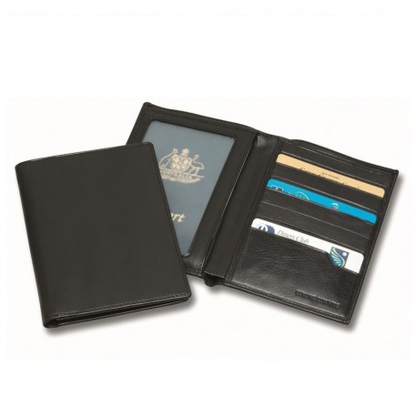 Protège passeport en cuir Nappa Sandringham