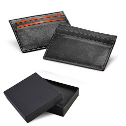 Porte-cartes en cuir Nappa Sandringham