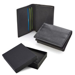 Porte-cartes de visite en cuir Nappa Sandringham