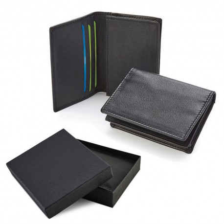 Porte-cartes de visite en cuir Nappa Sandringham
