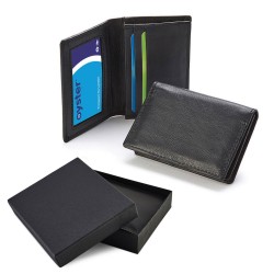 Porte-cartes de visite en cuir Nappa Sandringham