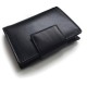 Portefeuille avec porte monnaie zippé en cuir Nappa Sandringham