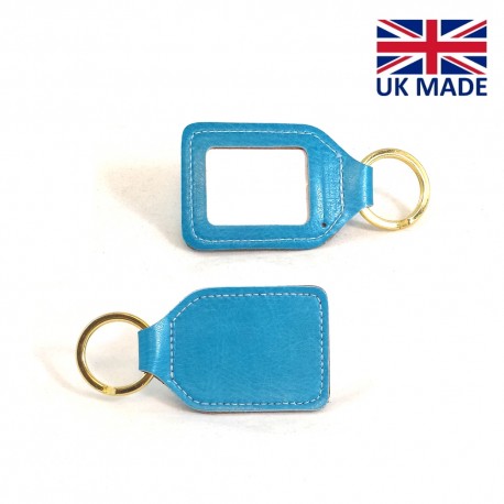 Porte-clé rectangulaire en PU, rPET ou cuir